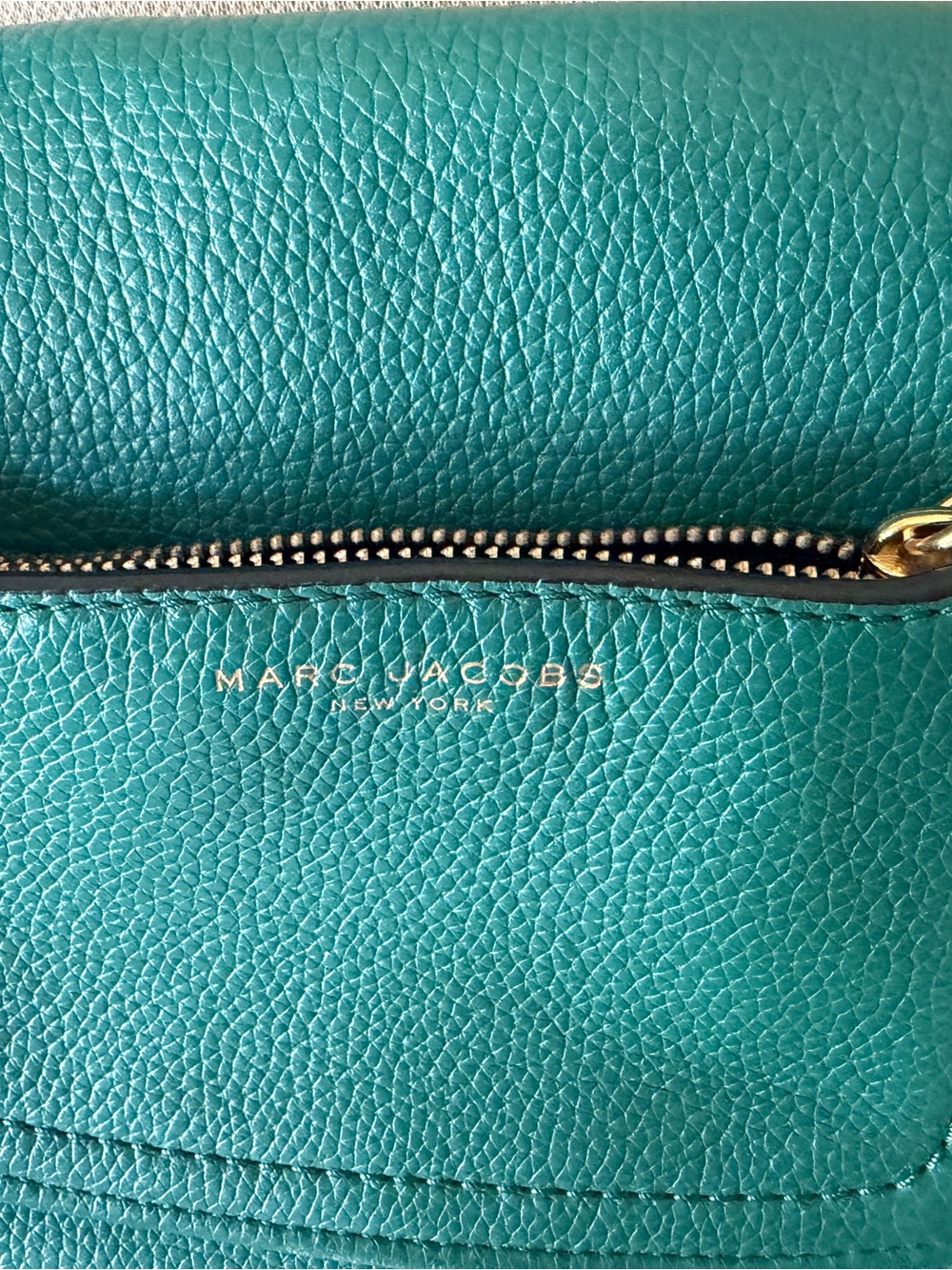 Marc Jacobs Teal Green Pebbled Leather Crossbody - Picture 7 of 11